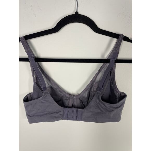 Victoria's Secret, Size 34D, Dusty Purple Demi Bra, Sheer Lace, 3 Way Straps - Picture 4 of 11